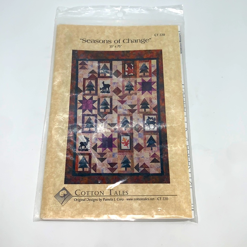 Cotton Tales CT220 “Seasons Of Change” Approx. Size 55”x75” Quilt Pattern